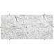 Solana 47 X 23.5 inch White / Antique Brass Coffee Table